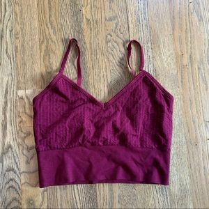 Fabletics maroon sports bra/bandeau/cami